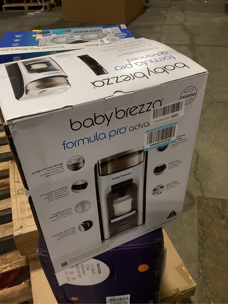 Condition photo showing As Is for baby brezza new and improved formula pro advanced formula dispenser machine - automatically mix a warm formula bottle instantly - easily make bottle with automatic powder blending, white formula pro advanced dispenser