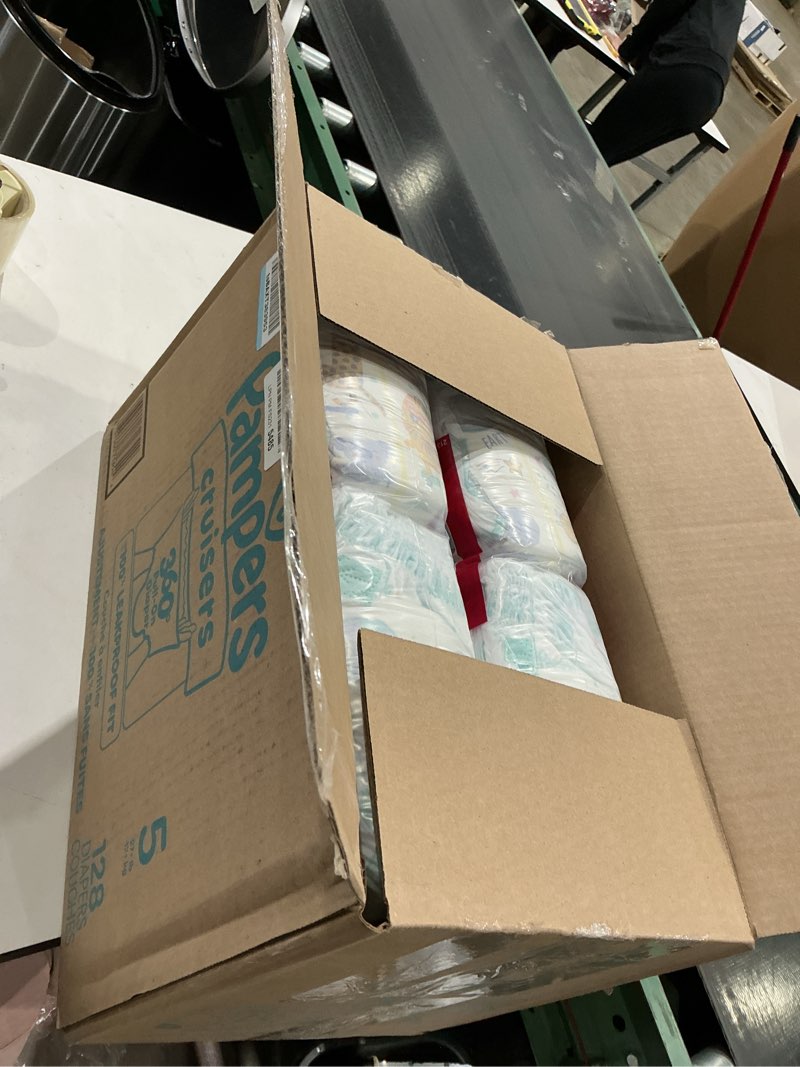 Condition photo showing New/Like New for pampers diapers - cruisers 360 - size 5, 128 count, babyproof up to 100% leakproof pull-on diaper size 5 128