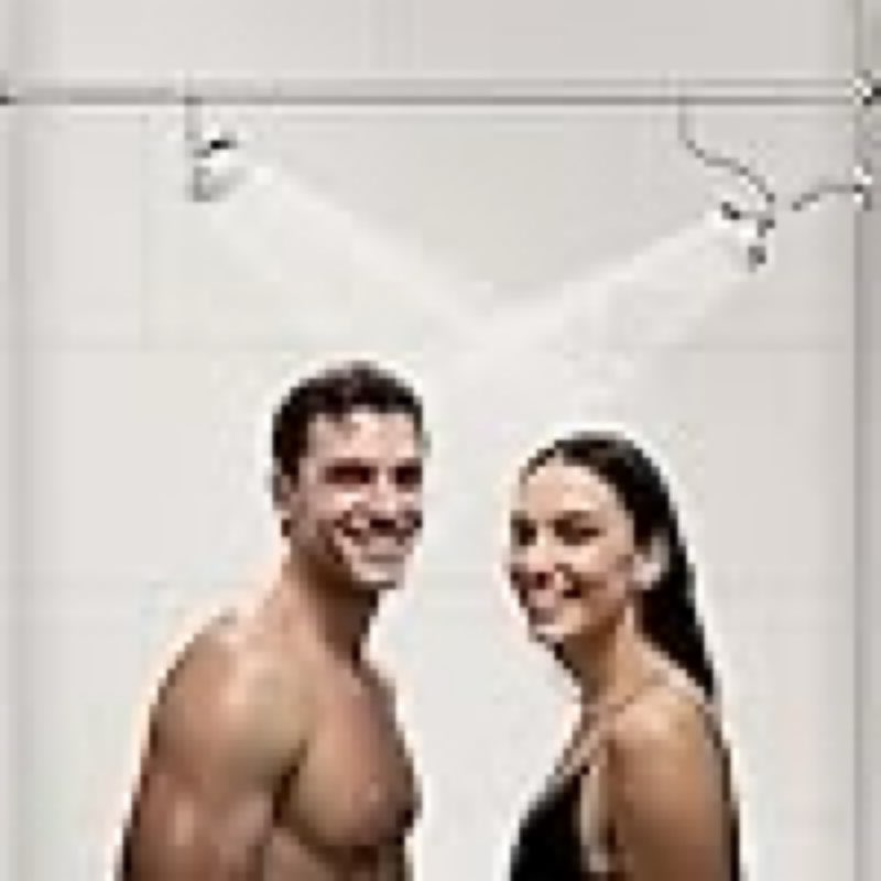 Dual Shower Head for Couples, High Pressure Double Shower Head for Two People Rod, Two Showerhead System with 3 Spray Modes Fit 2 Person Bathroom, Gifts for Women Men (Chrome, Unibody Design)