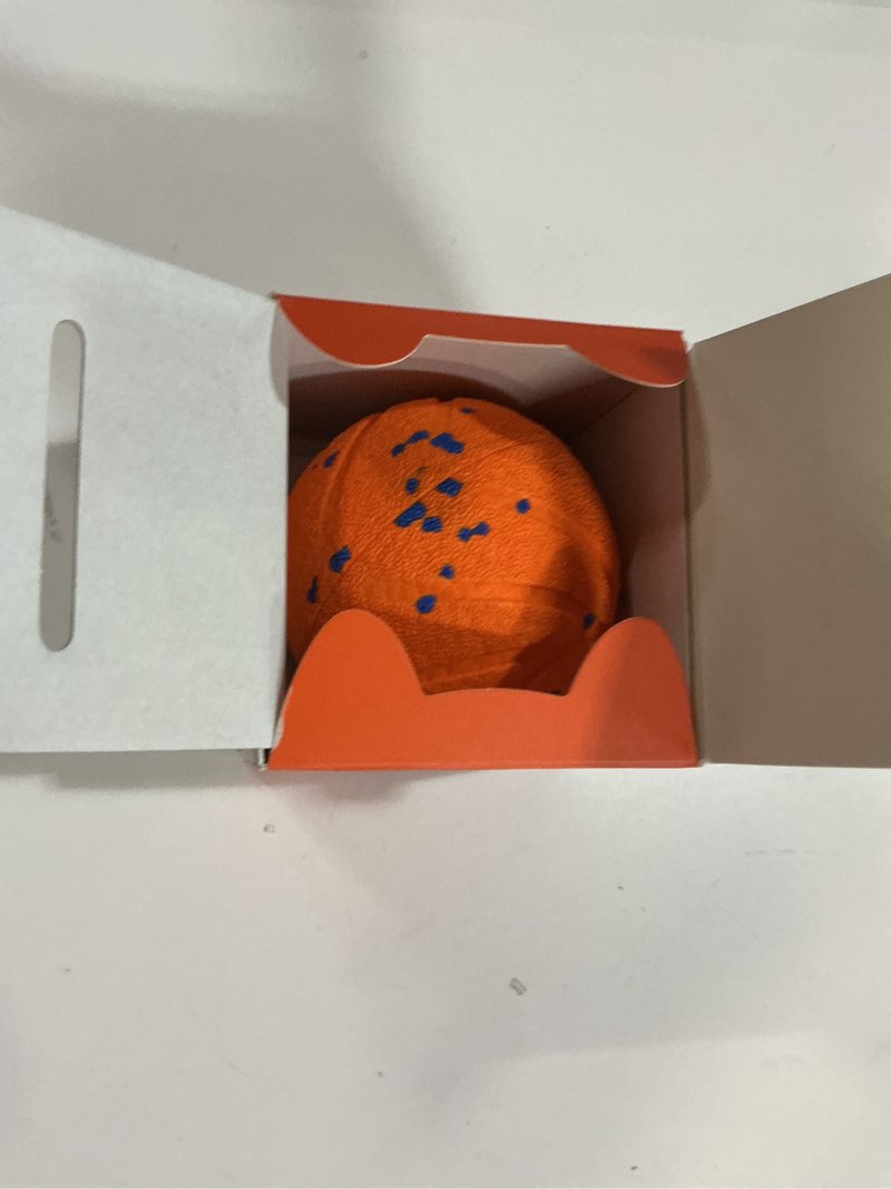 Condition photo showing New/Like New for Cheerble Smart Interactive Dog Toy, Wicked Ball AIR, Automatic Moving, Bouncing, Rotating, IPX7 Waterproof Rating, Active Rolling Ball for Medium and Large Dogs Orange