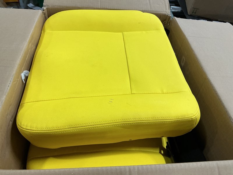 Condition photo showing Good Condition for universal tractor seat, zero turn mower seat with adjustable safety belt armrest micro switch for john deere ztr skid steer loader telehandler dozer excavator