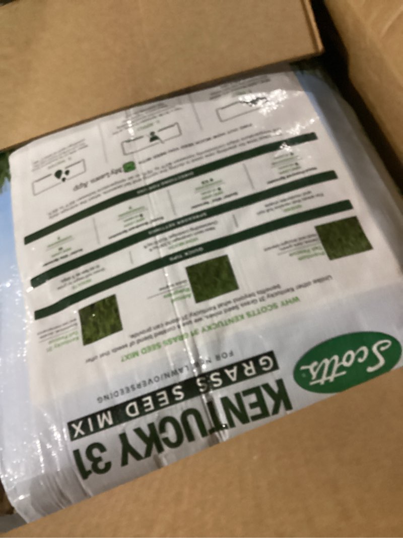 Condition photo showing Good Condition for scotts kentucky 31 grass seed mix - premium lawn grass seed, covers up to 10,000 sq. ft., 40 lb