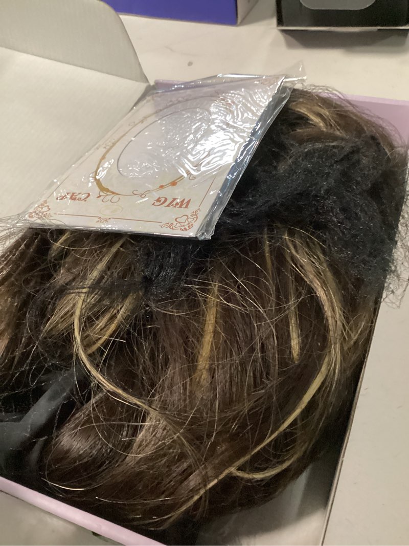 Condition photo showing Good Condition for barsdar long wavy headband wig - 26 inch loose body wave headband wig for women - synthetic wear and go glueless wigs soft lightweight natural looking easy wear - brown with auburn highlight 26 inch brown with auburn highlights
