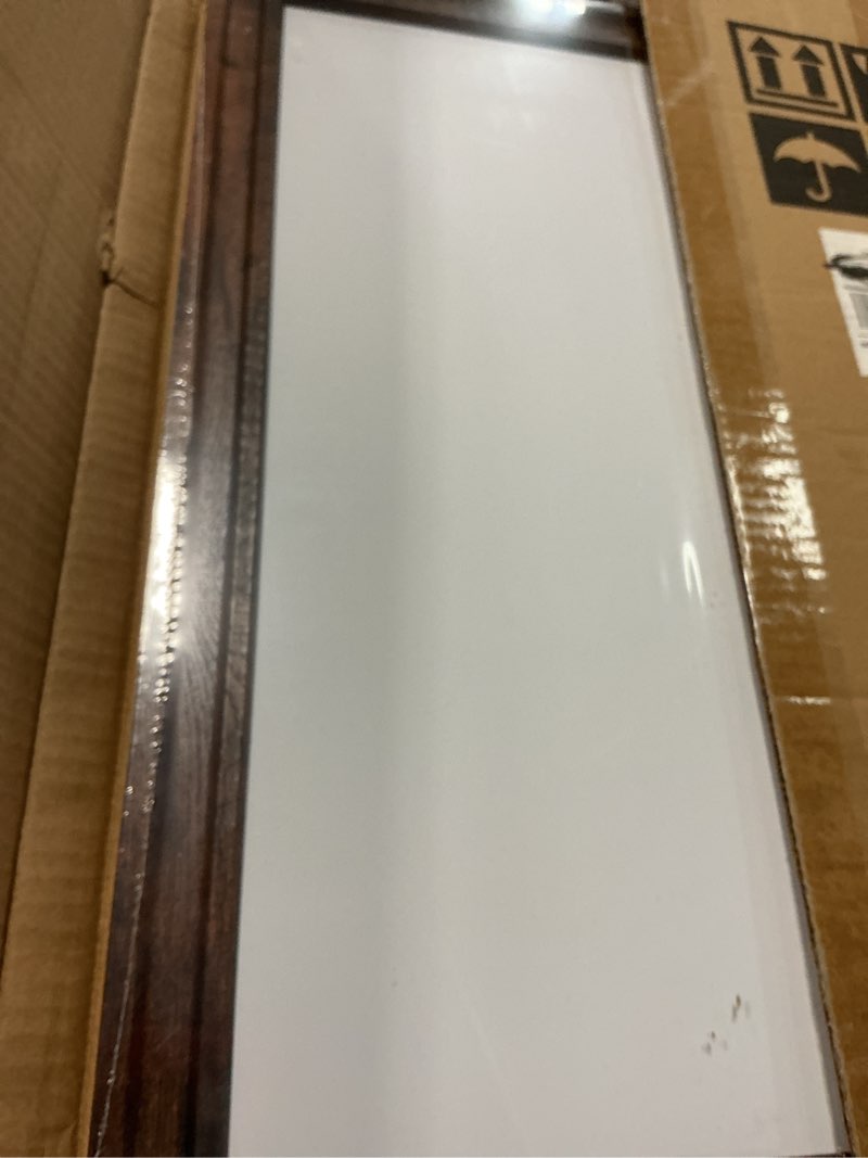 Condition photo showing New/Like New for 4 THOUGHT Dry Erase Board, 24" x 18" Magnetic Whiteboard Brown Vintage Wood Frame Wall-Mounted White Board Decorative Notice Board School, Office, Home, 6 Magnets 4 Markers 1 Eraser