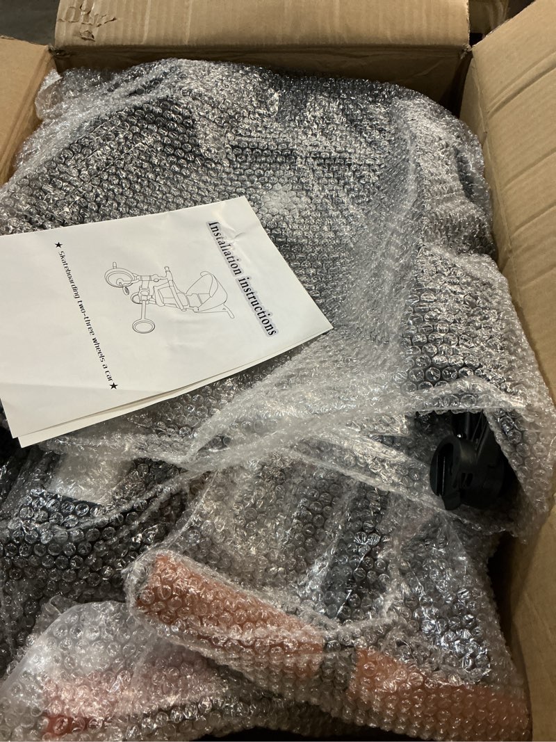 Condition photo showing Good Condition for 7-in-1 foldable baby tricycle with removable canopy – adjustable parent handle, safety harness & wheel brakes for toddlers 1-5 years old, balance bike & push trike gift for boys & girls, black