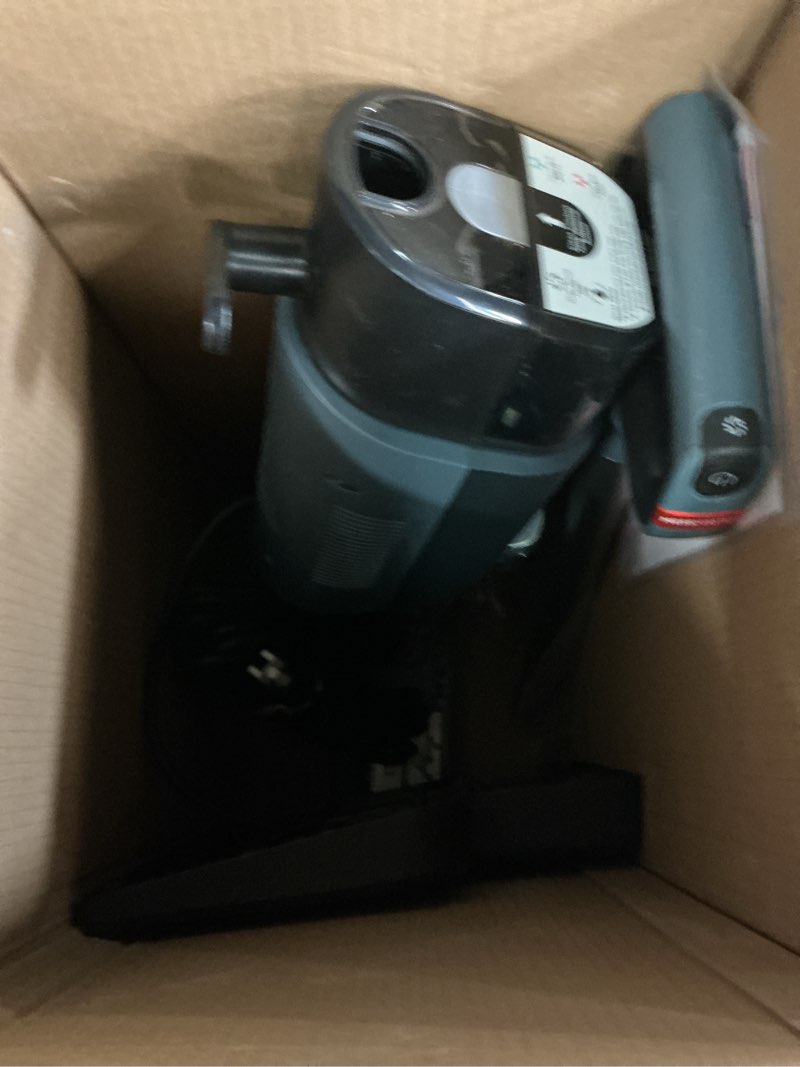 Condition photo showing As Is for shark hydrovac messmaster wet dry corded vacuum cleaner, 3-in-1 multi-surface vacuum mop & self-cleaning system, lightweight, powerful suction, for hard floors & area rugs, navy, wd161