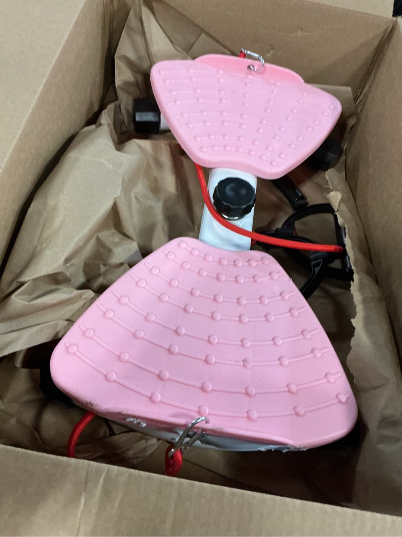 Condition photo showing As Is for waist twisting machine & ab twister machine - 300 lbs noiseless waist twister board for core exercise, home gym fitness equipment with resistance bands (women/men)