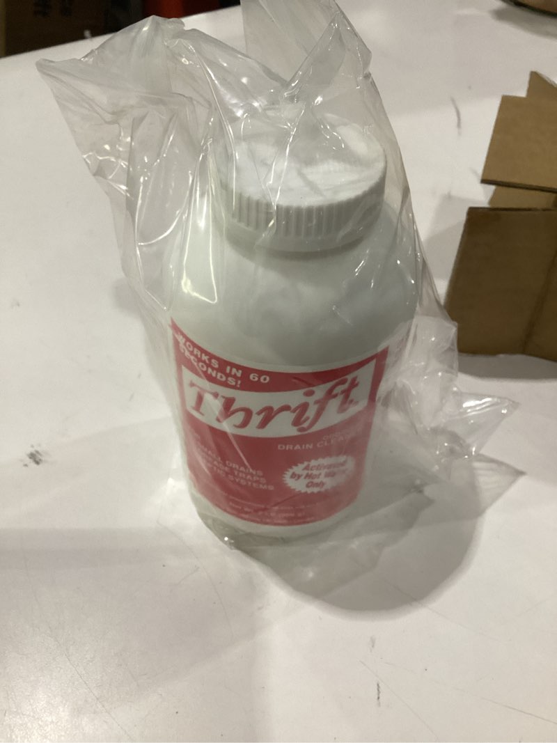Condition photo showing Good Condition for thrift marketing t-200 drain cleaner 2 lb, white