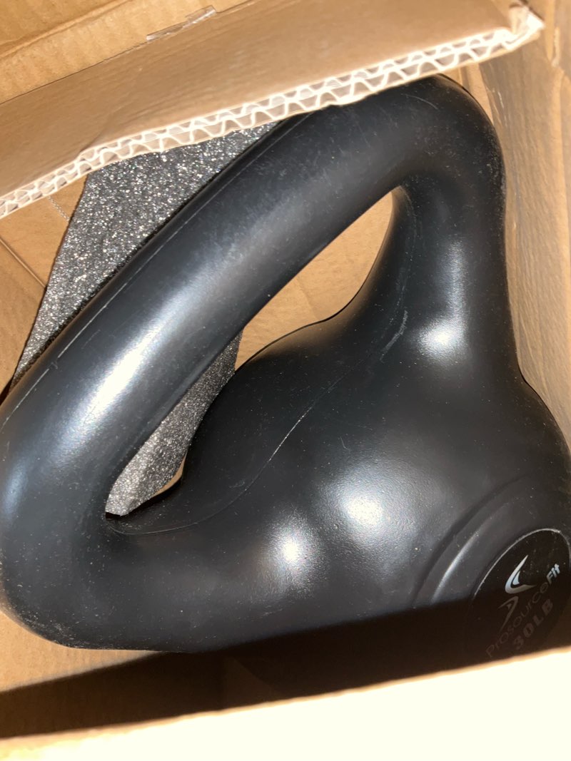 Condition photo showing Good Condition for ProsourceFit Vinyl Plastic Kettlebell from 10, 15, 20, 25, 30 and 35 lbs 30lb