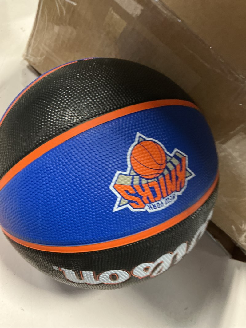 Condition photo showing Good Condition for Wilson NBA Team Tribute Basketballs - Size 7-29.5" New York Knicks Size 7 - 29.5"