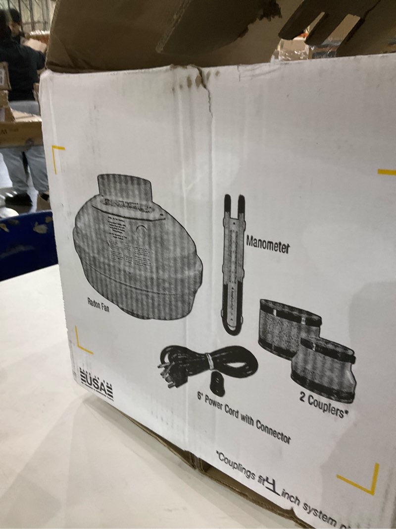 Condition photo showing As Is for Festa AMG Legend EC Radon Fan - 4" Installation Kit - Quiet and Energy Efficient Radon Mitigation Inline Fans - Electronically Commutated Motor- High Performance Inline 6" Duct Fan AMG Legend EC 6x4