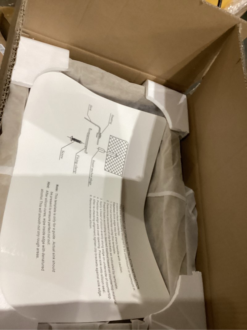 Condition photo showing New/Like New for WMXQX Gold Kitchen Sink Undermount, 22x16 Undermount Kitchen Sink Gold Utility Sinks Stainless Steel 18 Gauge Single Bowl Wet Bar Sinks with Basket Strainer 22"L x 16"W x 8"D Gold