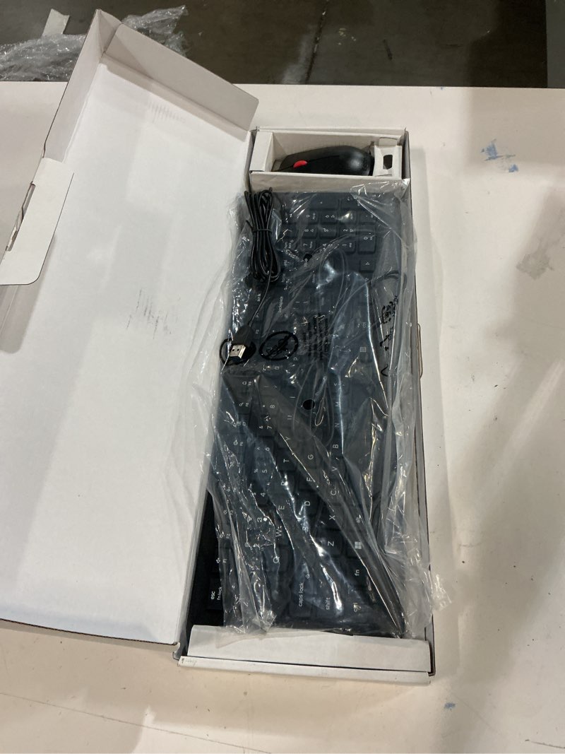 Condition photo showing New/Like New for Lenovo 510 Wireless Keyboard & Mouse Combo, 2.4 GHz Nano USB Receiver, Full Size, Island Key Design, Left or Right Hand, 1200 DPI Optical Mouse, GX30N81775, Black