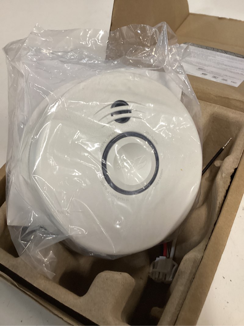 Condition photo showing Good Condition for kidde smart smoke detector, wifi, alexa compatible device, hardwired w/battery backup, voice & app alerts