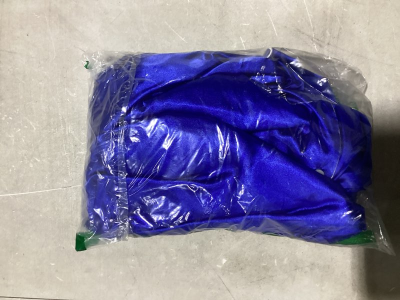 Condition photo showing New/Like New for ekouaer silk satin pajamas set women short sleeve sleepwear soft button down loungewear pjs set blue x-large