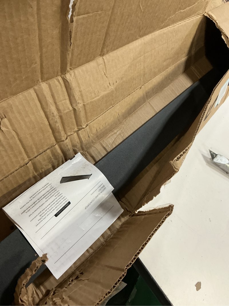 Condition photo showing Good Condition for Hidden Island Countertop Support Bracket 1 Pack Black 42 Inch Heavy Duty Granite Countertop Bracket Iron Island Support Brackets for Granite Quartz Wood 42 inch Black-1 Pack