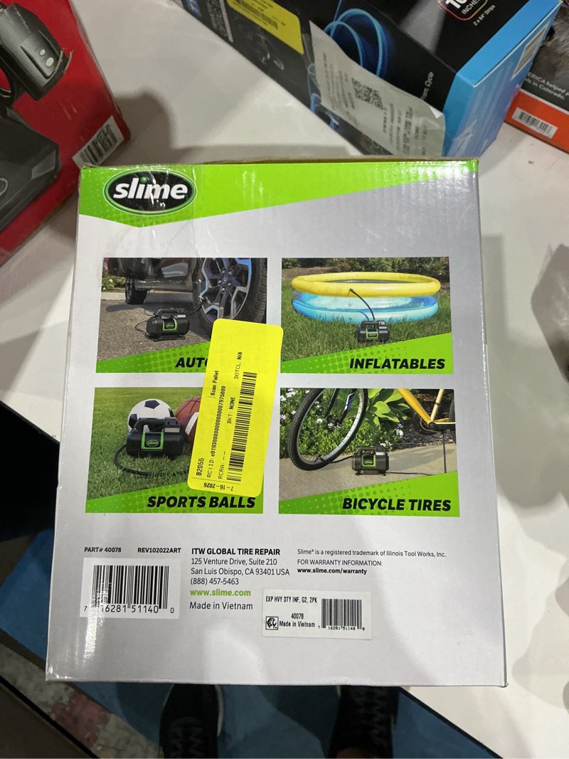 Condition photo showing New/Like New for slime expert pro power 12 volt tire inflator - 40078