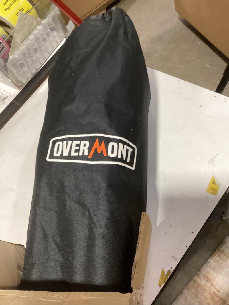 Condition photo showing New/Like New for overmont oversized xl camping chair for adults - 400lbs support heavy-duty padded folding chair with side pocket cup holder cooling bag for outdoor sports garden beach fishing lawn black