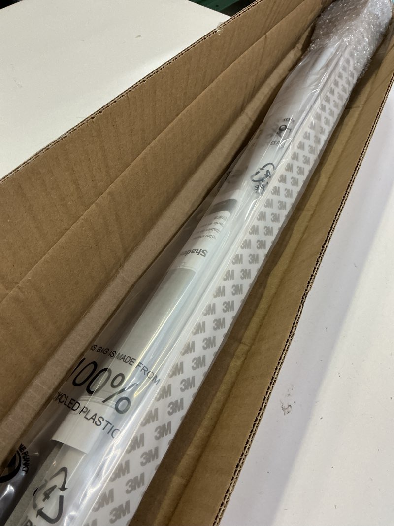 Condition photo showing Good Condition for lazblinds no tools no drill cordless roller shades, 100% blackout roller blinds for windows, thermal insulated uv protection waterproof roll up window blinds and shades, 31'' w x 72'' h, black black 31'' w x 72'' h