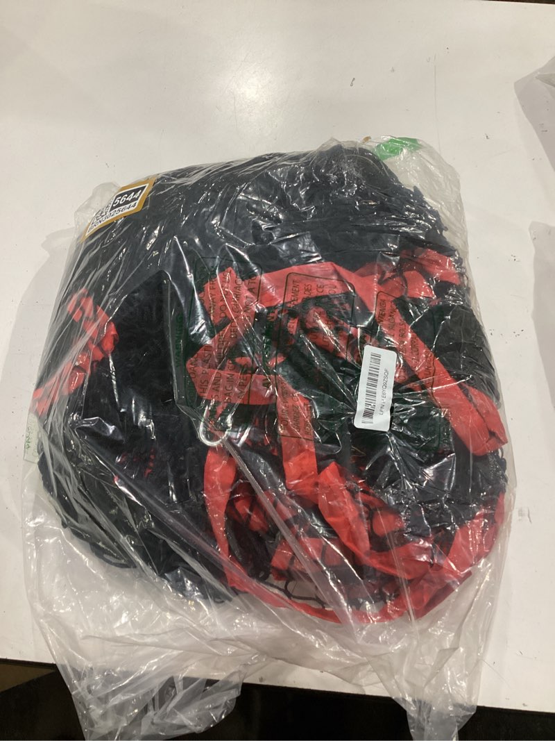 Condition photo showing As Is for golf netting, 10ft, 15ft, 20ft sports netting - heavy duty high impact multi-sport practice net for golf, baseball, soccer, hockey, lacrosse, backyard driving & training barrier 20ft x10ft