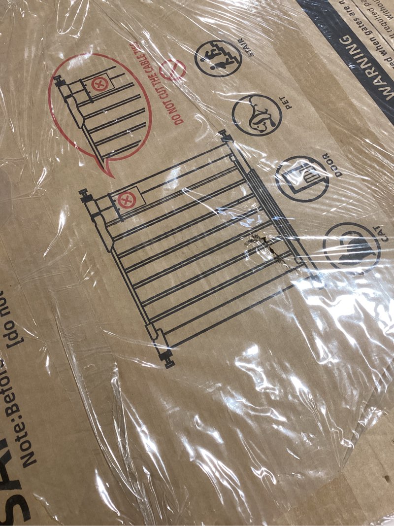 Ulifemate 51.18" Extra Tall Cat Gate for Door Way Auto Close, 30"-40" Adjustable Width Pet Gate with