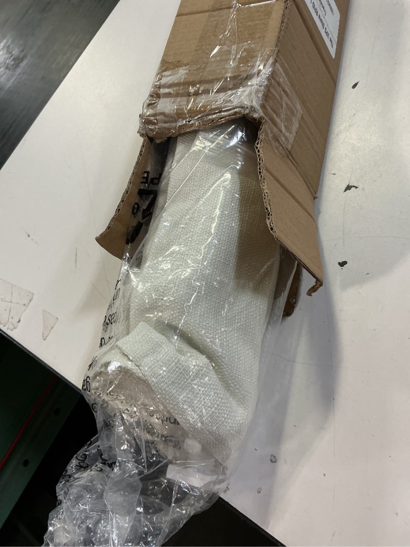 Condition photo showing Good Condition for LazBlinds No Drill Roman Shades for Windows, Cordless Light Filtering Window Shades with UV Protection, Polyester Fabric for Bedroom & Living Room, 46" W x 64" H, Off White Light Filtering - Off White 46"W x 64"H