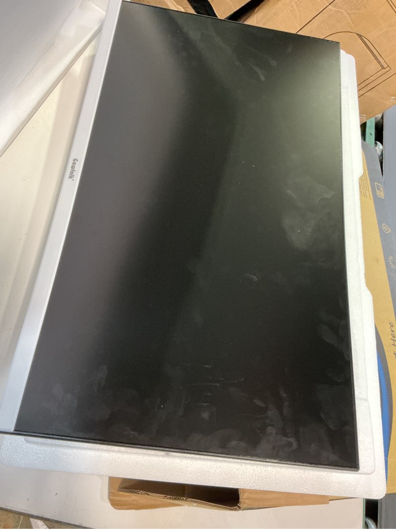 Condition photo showing Good Condition for gawfolk 24.5 inch gaming curved monitor built-in speakers, 3000r 120hz white pc screen full hd 1080p, hdmi 2.0, vga, wall mount compatible 75 * 75mm