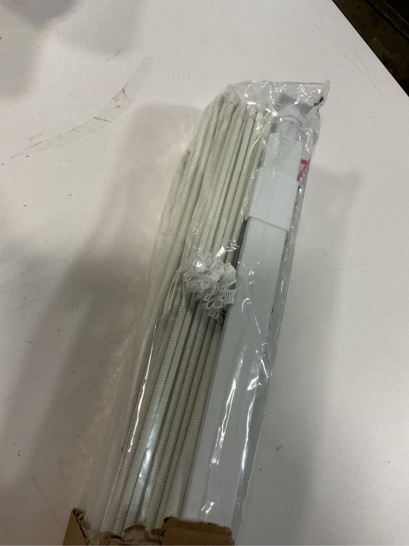 Condition photo showing Good Condition for LazBlinds No Drill Roman Shades for Windows, Cordless Light Filtering Window Shades with UV Protection, Polyester Fabric for Bedroom & Living Room, 21" W x 64" H, Off White Light Filtering - Off White 21"W x 64"H
