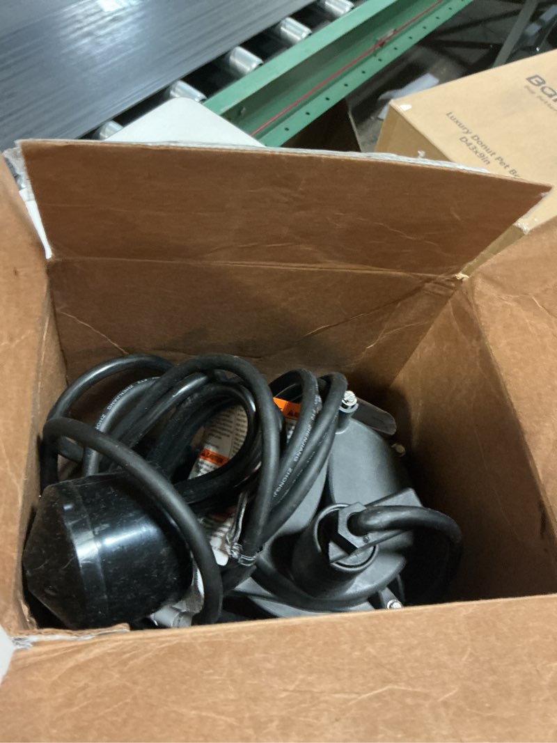 Condition photo showing As Is for pentair water 176952 1/2 hp zinc & plastic sump pump