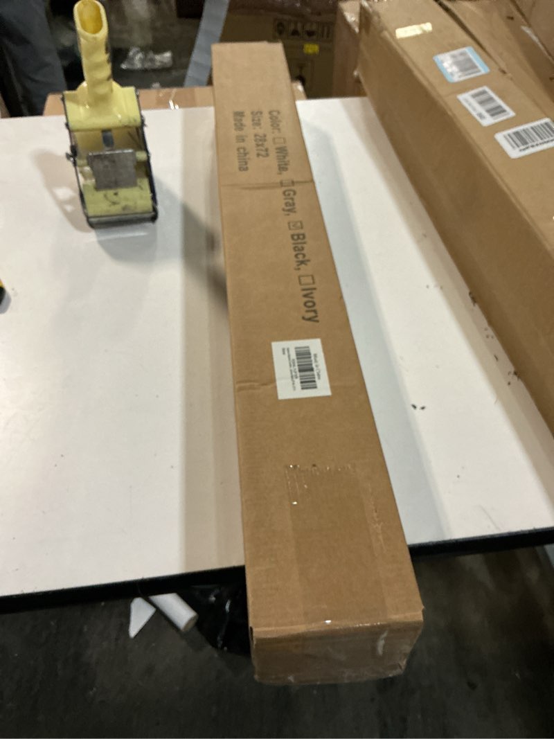 Condition photo showing New/Like New for Blackout Cordless Roller Shades Blinds for Windows,Free-Stop Window Shades Pull Down,Blackout Blinds for Indoor Windows,Home,Office,Thermal Insulated Fabric, UV Protection,Black,28" W x 72" H Black 28"W x 72"H