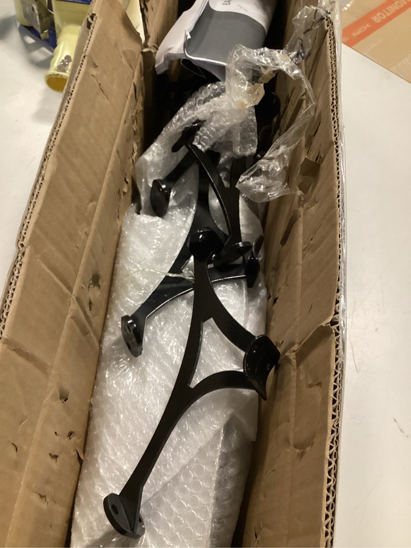 Condition photo showing Good Condition for shantra 6ft bar foot rail kit, 304 stainless steel tube with polished finish & brushed brackets, black bar foot rest rail, foot railing for bar, complete undercounter mount hardware and tubing 6ft black 1
