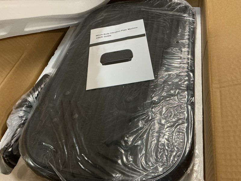 Condition photo showing Good Condition for vibration plate exercise machine, vibration plate for lymphatic drainage 330 lbs capacity whole body vibration platform machines helps weight loss shaping toning wellness black