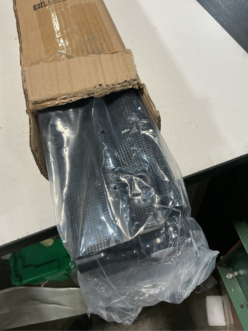 Condition photo showing Good Condition for reinforced 150” extra wide retractable baby gate with cat door 12.5ft outdoor pet gates for wide openings 37 inch tall retractable dog gates for doorways long pet gate indoor with cat door, black black reinforced 37" x 150"?with cat door?