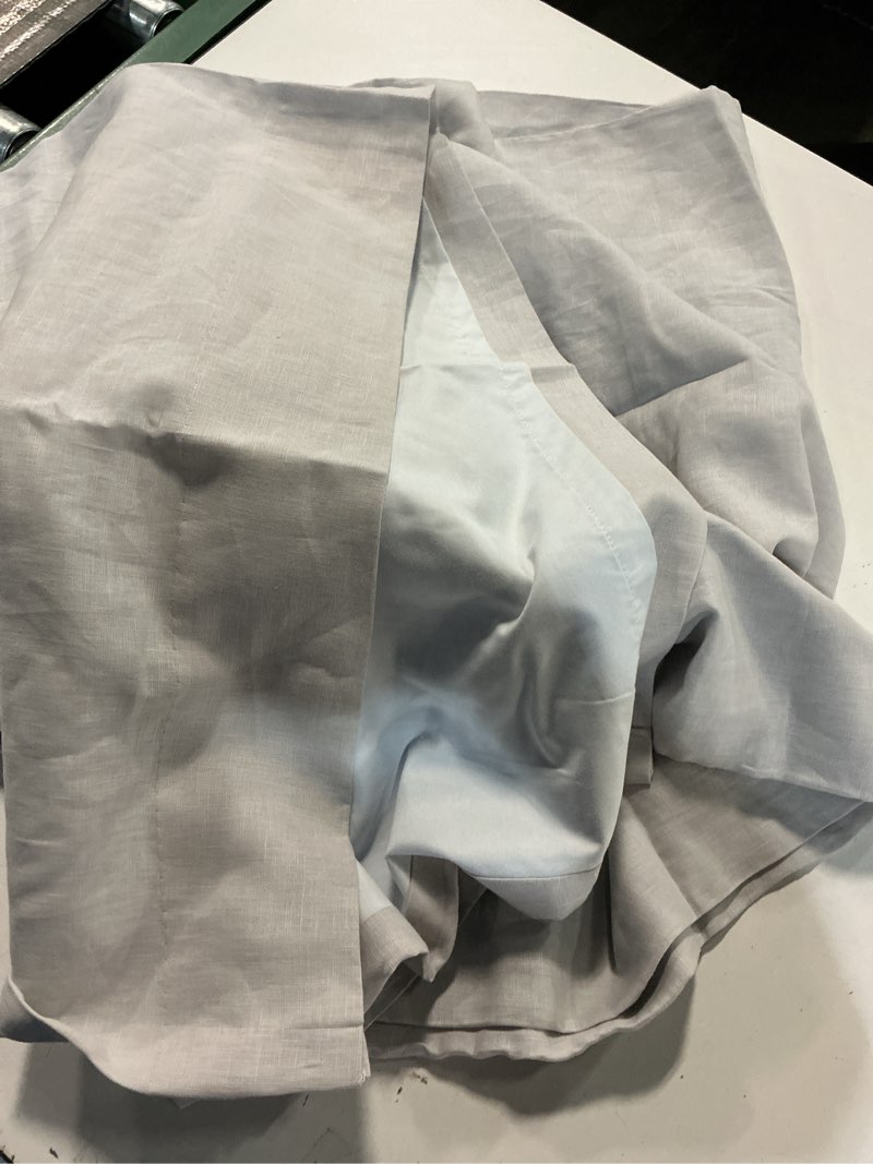 Condition photo showing Good Condition for  quince european linen true blackout curtain 48”x 96 “