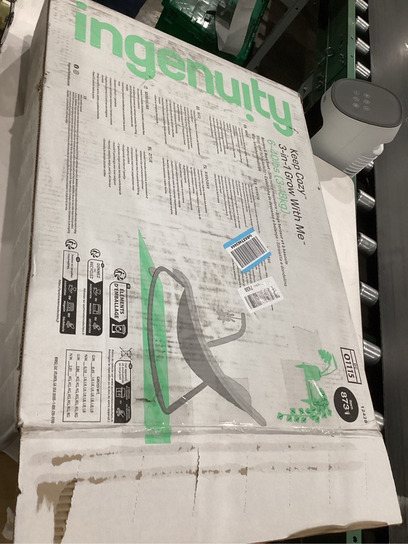 Ingenuity Keep Cozy 3-in-1 Grow with Me Vibrating Baby Bouncer, Seat & Infant to Toddler Rocker, Vib