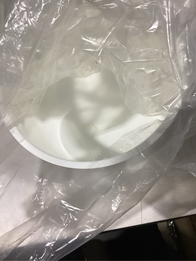 Condition photo showing As Is for 8 inch pvc cap, fits standard 8" sch 40 pvc pipe with 8.625" od | furniture grade white pvc end caps for clean secure pipe closure, diy furniture, garden irrigation, plumbing