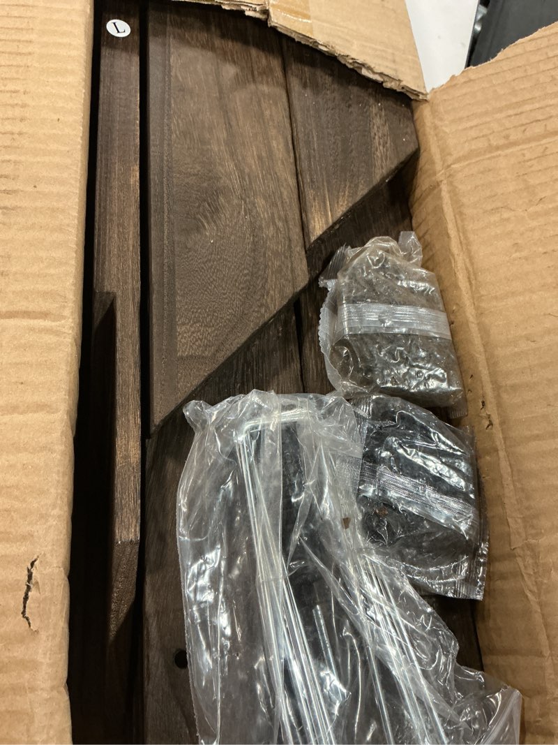 Condition photo showing As Is for Wedding Arch -7.48FT Square Wooden Wedding Arches for Ceremony, Wood Arbor Backdrop Stand for Proposal Wedding Party Scene, Birthday Party, Bridal Shower, Garden, Outdoor, Rustic Decorationsz