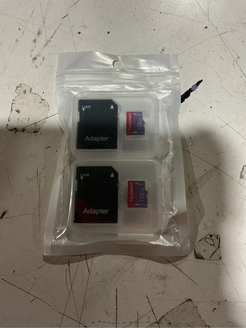 Condition photo showing New/Like New for 2 pack 128gb memory card class 10 flash card fast speed tf card with adapter for tablet/mobile phone/camera/car audio/game console(2 pcs 128gb)