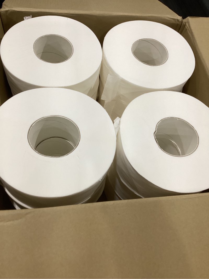 Condition photo showing New/Like New for GEN Jumbo JRT Toilet Paper  2-Ply  White  9 in Diameter  12 Rolls/Carton