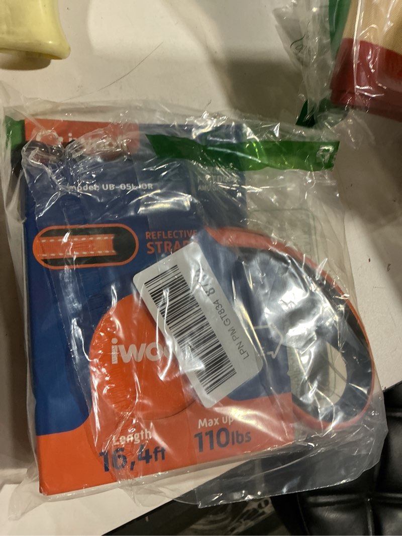 Condition photo showing As Is for retractable dog leash 18.2 ft – chew proof cable included – 360° tangle-free design – heavy duty reflective leash – soft anti-slip grip outdoor daily for small medium large dogs up to 110 lbs (orange) small medium large dogs up to 110 lbs orange