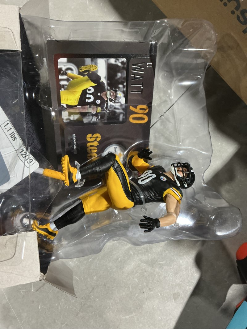 Condition photo showing Good Condition for tj watt (pittsburgh steelers) nfl 7" figure mcfarlane