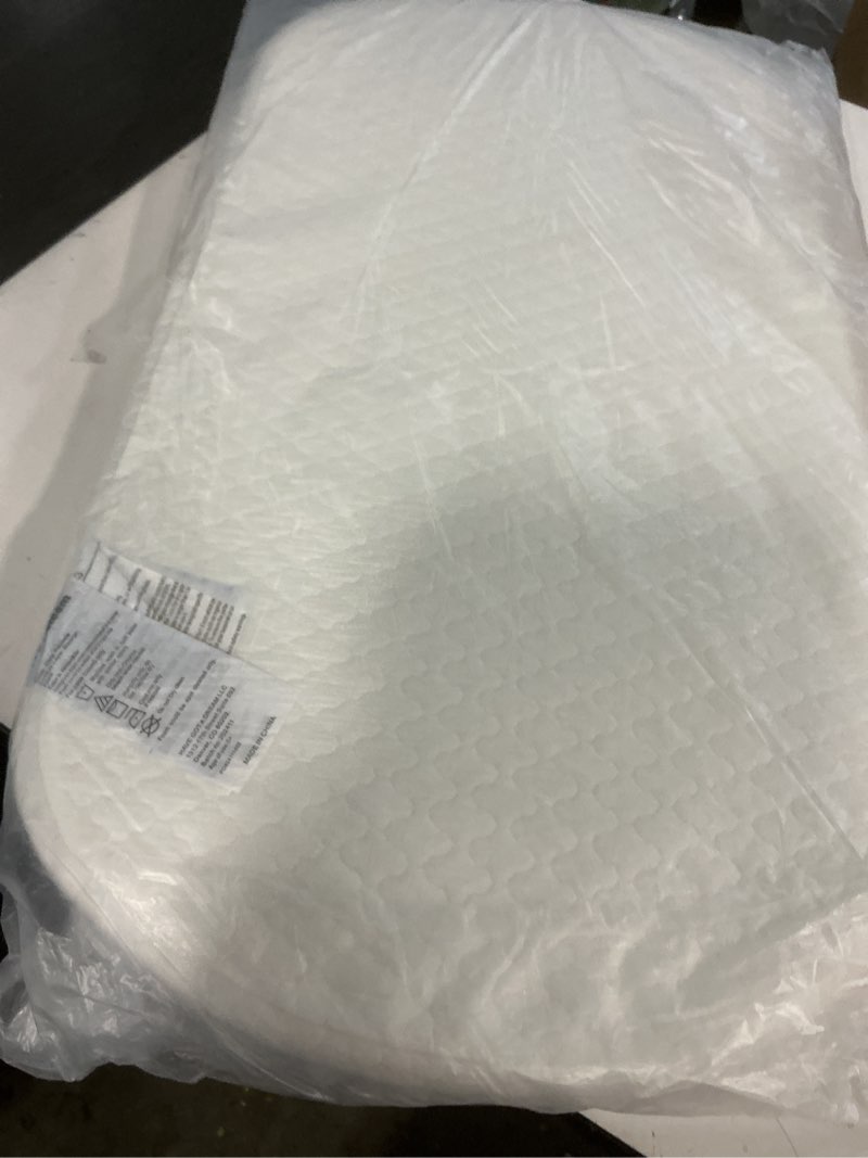 Condition photo showing Good Condition for Baby Bassinet Mattress Pad 30"x15" Oval - Waterproof Bamboo Cover, Premium Foam, Breathable, Hypoallergenic, Non-Toxic Topper, for Cradle and Moses Basket 15''x30''