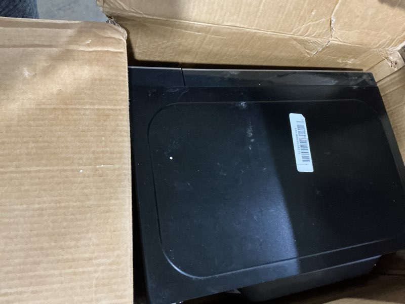 Condition photo showing As Is for farberware 0.7 cu. ft. countertop microwave oven – 700 watts power, auto cook settings, defrost, easy clean and child safety lock - stainless 0.7 cu. ft. stainless steel