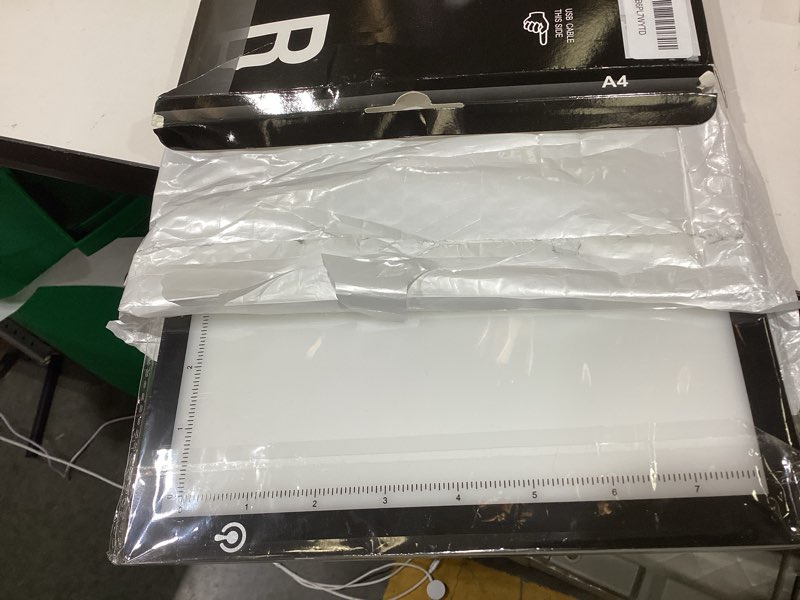 Condition photo showing New/Like New for A4 LED Light Box 9x12 Inch Light Pad Only 5mm Ultra-Thin USB Power Light Table for Tracing, Tattoo Transferring, Drawing, Streaming, Sketching, Animation, Stenciling, Diamond Art Painting A4 (Black)