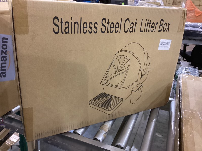 Stainless steel cat litter box