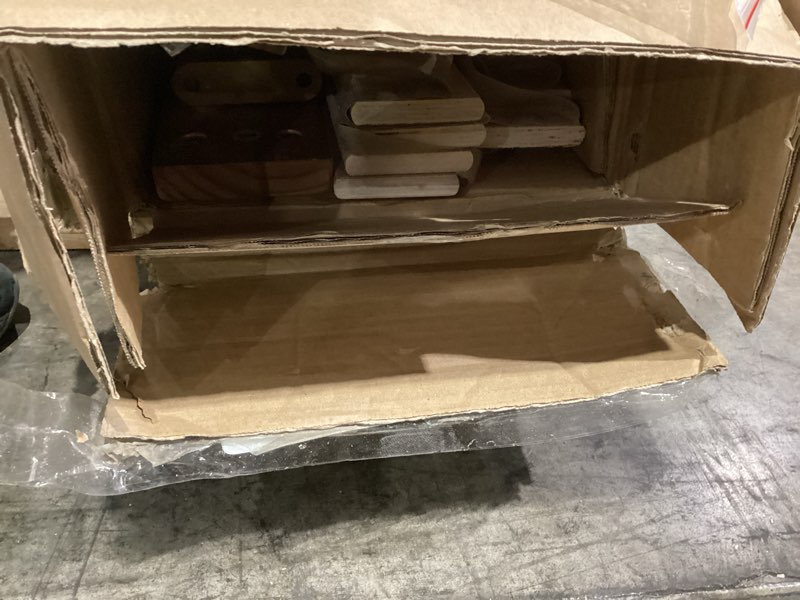 Condition photo showing As Is for mellow naturalista classic - 12 inch solid wood platform bed with wooden slats, no box spring needed, easy assembly, queen, pine