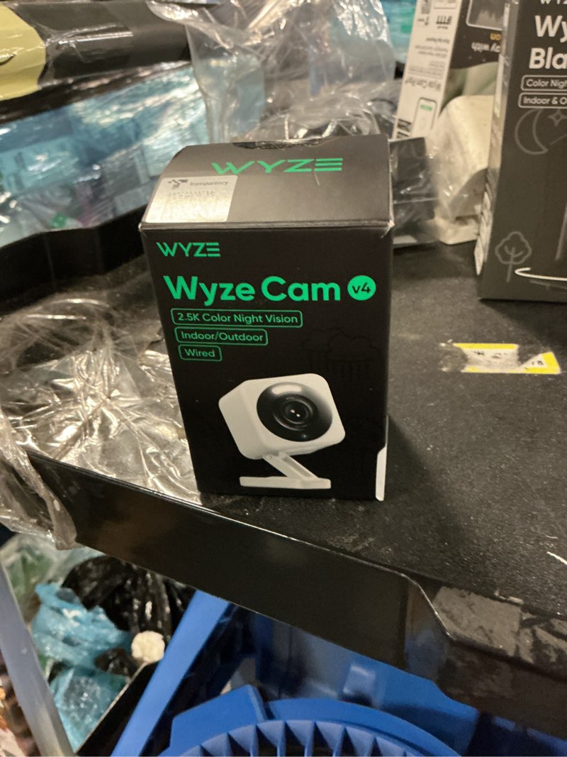 Condition photo showing New/Like New for wyze cam v4 (latest model), 2.5k ai security camera, indoor/outdoor cameras for home security, baby monitor & pet camera, vibrant color night vision, no subscription required, free expert help