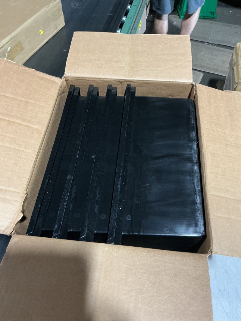 Condition photo showing Good Condition for readyspace extra large plastic storage bins, stackable organizer, black, 4 pack