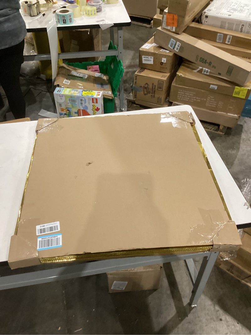 Giant Gift Box 28x28x28in JUMBO Extra Large Gold Cardboard Decorative Box with Lid, Gold Gift Box fo