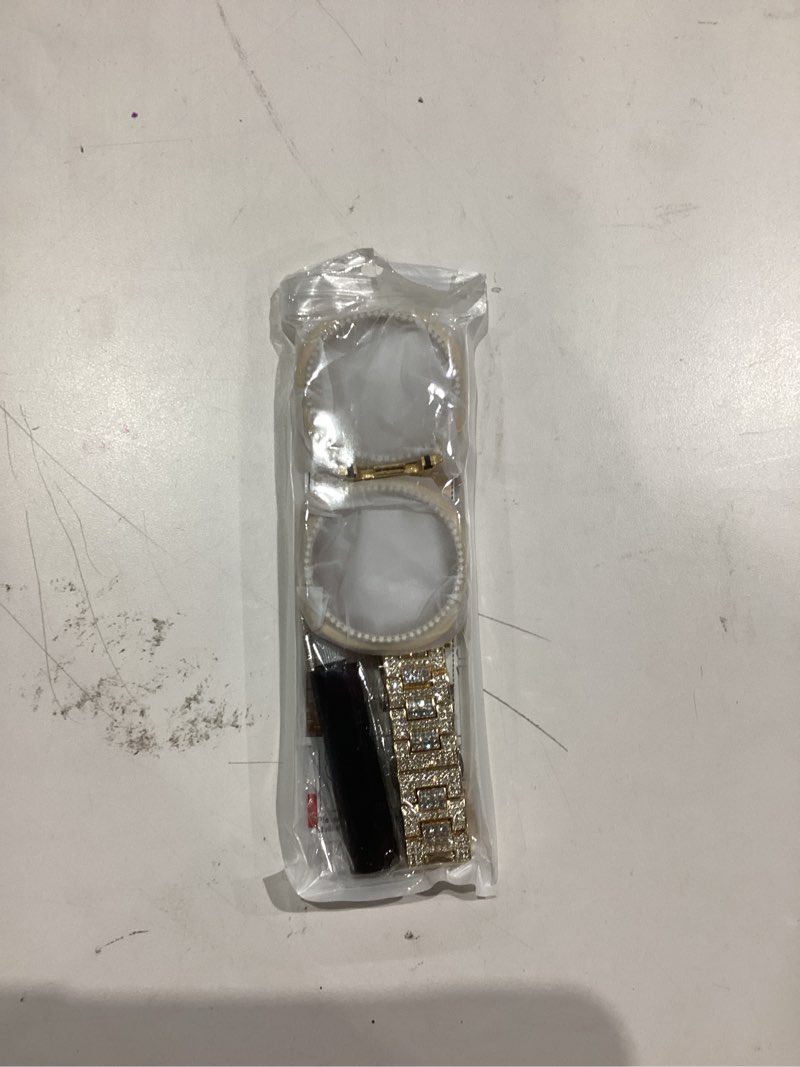 SUPOIX Band with Case ONLY Compatible for Samsung Galaxy Watch 8 44mm, 20mm Women Full Sparking Repl